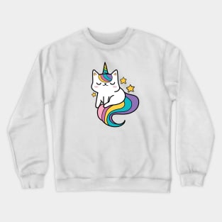 Unicorn Rainbow Kitty Crewneck Sweatshirt